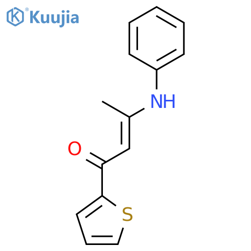 2-Buten-1-one, 3-(phenylamino)-1-(2-thienyl)- structure