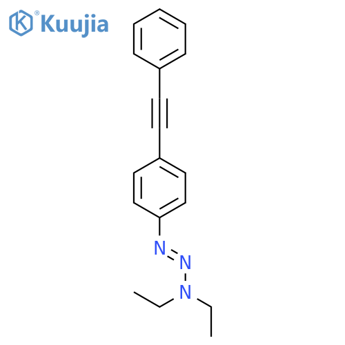 1-Triazene, 3,3-diethyl-1-[4-(phenylethynyl)phenyl]- structure