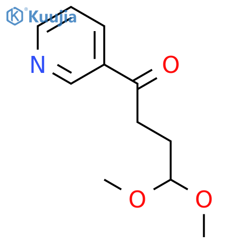 1-Butanone, 4,4-dimethoxy-1-(3-pyridinyl)- structure