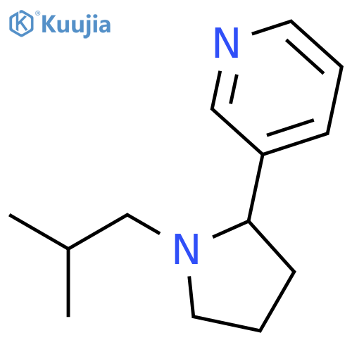 Pyridine, 3-[1-(2-methylpropyl)-2-pyrrolidinyl]- structure