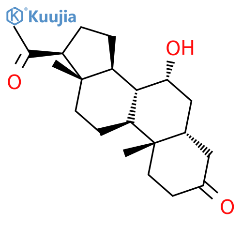Pregnane-3,20-dione, 7-hydroxy-, (5b,7a)- structure
