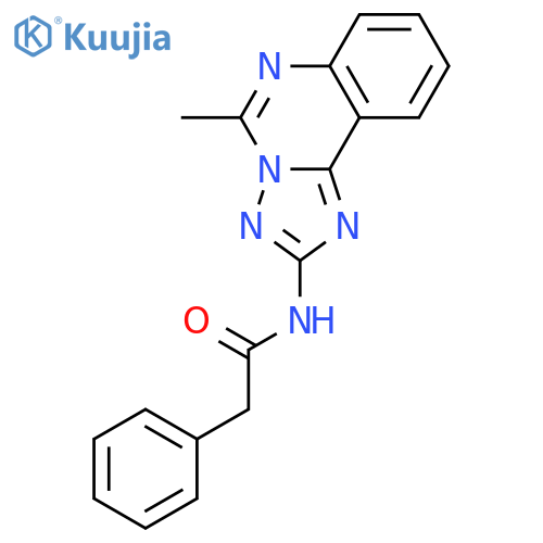 Benzeneacetamide, N-(5-methyl[1,2,4]triazolo[1,5-c]quinazolin-2-yl)- structure