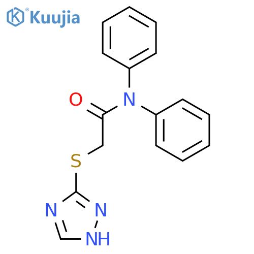 N,N-diphenyl-2-(1H-1,2,4-triazol-5-ylthio)acetamide structure