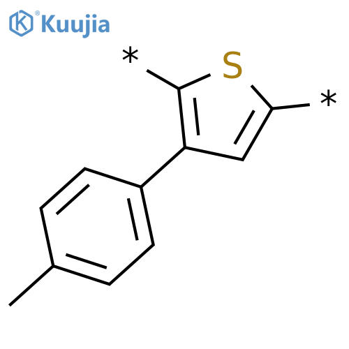 Poly[3-(4-methylphenyl)-2,5-thiophenediyl] structure