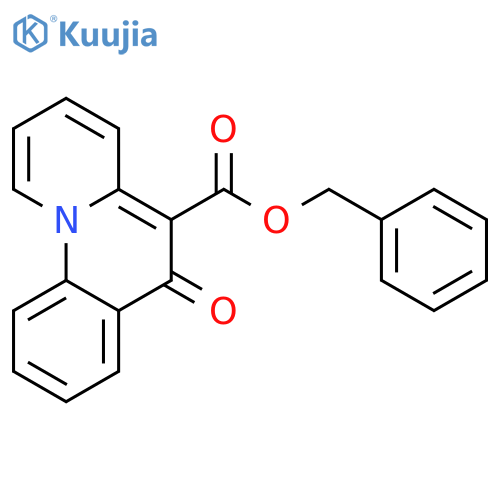 6H-Benzo[c]quinolizine-5-carboxylic acid, 6-oxo-, phenylmethyl ester structure