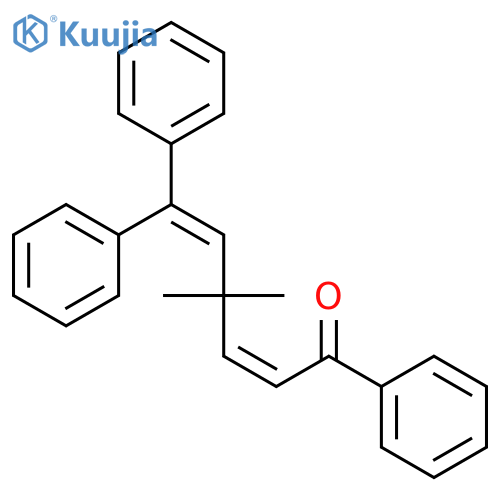 2,5-Hexadien-1-one, 4,4-dimethyl-1,6,6-triphenyl-, (2Z)- structure