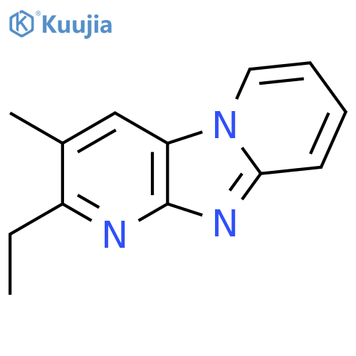 Dipyrido[1,2-a:2,3-d]imidazole, 2-ethyl-3-methyl-(9ci) structure