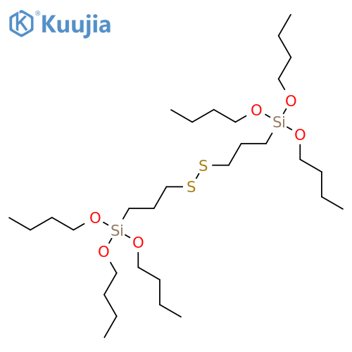 5,16-Dioxa-10,11-dithia-6,15-disilaeicosane, 6,6,15,15-tetrabutoxy- structure