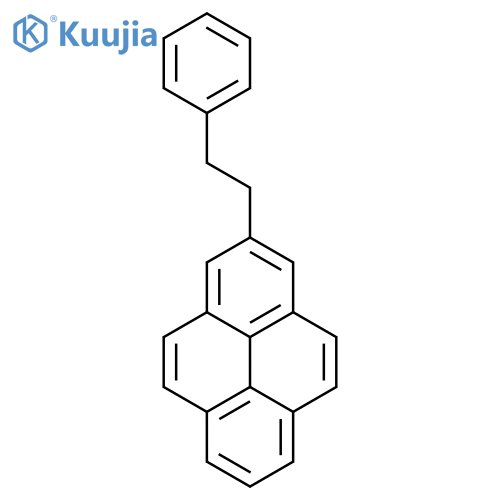 Pyrene, 2-(2-phenylethyl)- structure