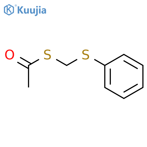 Ethanethioic acid, S-[(phenylthio)methyl] ester structure