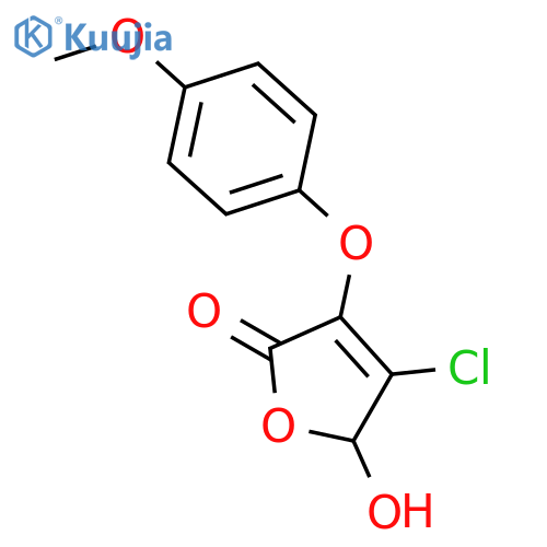 4-Chloro-5-hydroxy-3-(4-methoxyphenoxy)-2(5H)-furanone structure