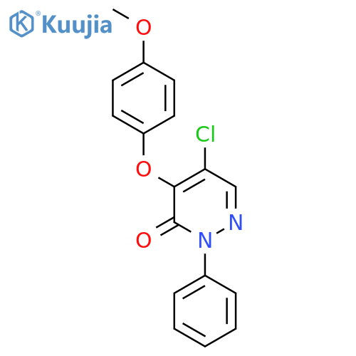 5-Chloro-4-(4-methoxyphenoxy)-2-phenyl-2,3-dihydropyridazin-3-one structure