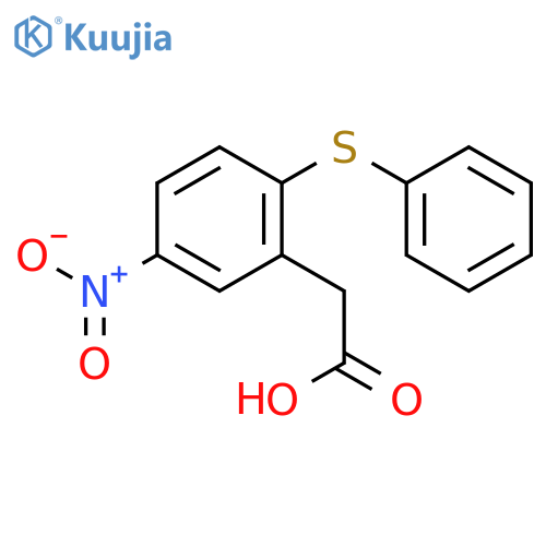 [5-Nitro-2-(phenylsulfanyl)phenyl]acetic acid structure