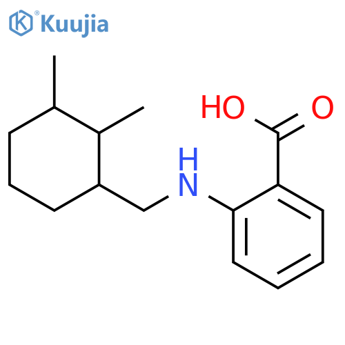 Benzoic acid, 2-[(2,3-dimethylcyclohexyl)methylamino]- structure