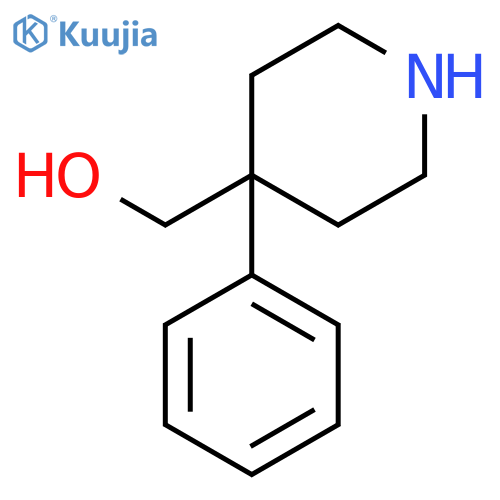 (4-phenylpiperidin-4-yl)methanol structure