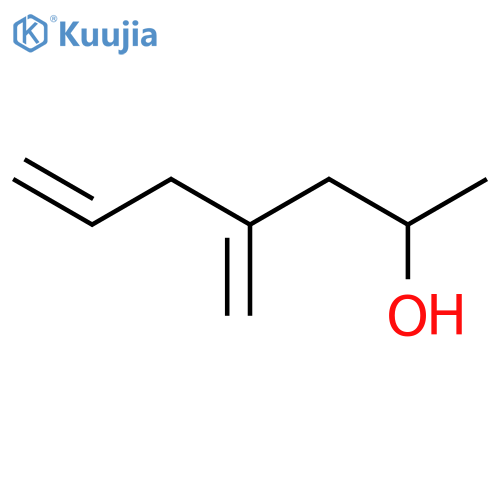 4-Methylene-6-hepten-2-ol structure