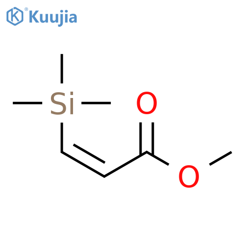 2-Propenoic acid, 3-(trimethylsilyl)-, methyl ester, (Z)- structure