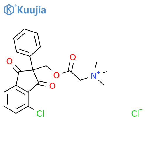 Ethanaminium, 2-[(4-chloro-2,3-dihydro-1,3-dioxo-2-phenyl-1H-inden-2-yl)methoxy]-N,N,N-trimethyl-2-oxo-, chloride (1:1) structure