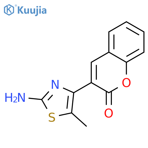 3-(2-Amino-5-methyl-thiazol-4-yl)-chromen-2-one structure