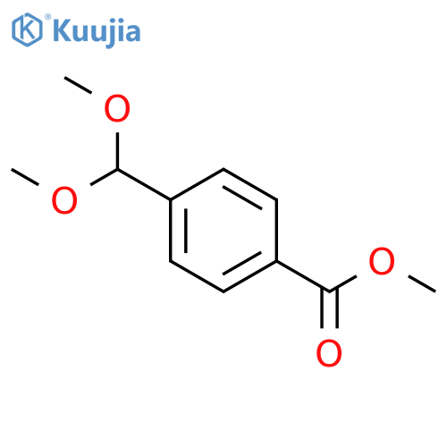 Benzoic acid,4-(dimethoxymethyl)-, methyl ester structure