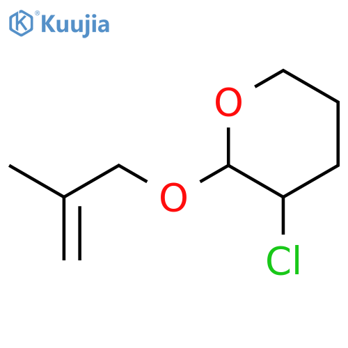 2H-Pyran, 3-chlorotetrahydro-2-[(2-methyl-2-propenyl)oxy]- structure
