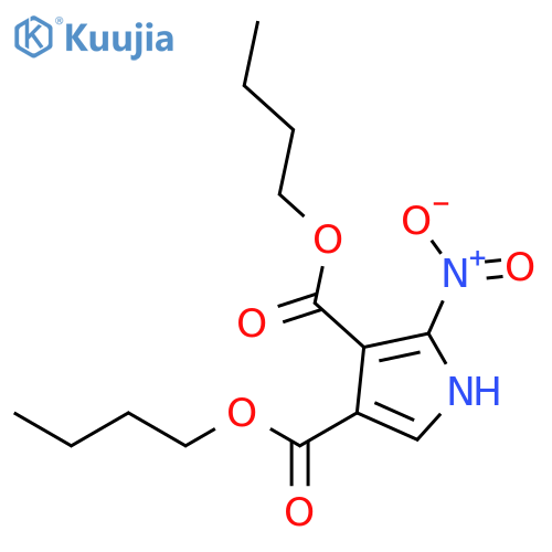 1H-Pyrrole-3,4-dicarboxylic acid, 2-nitro-, dibutyl ester structure