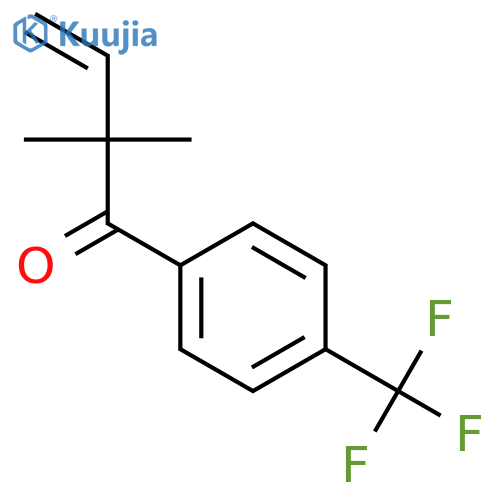 3-Buten-1-one, 2,2-dimethyl-1-[4-(trifluoromethyl)phenyl]- structure