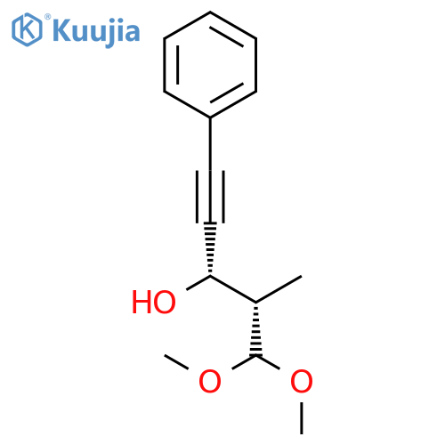 1-Pentyn-3-ol, 5,5-dimethoxy-4-methyl-1-phenyl-, (3S,4S)- structure