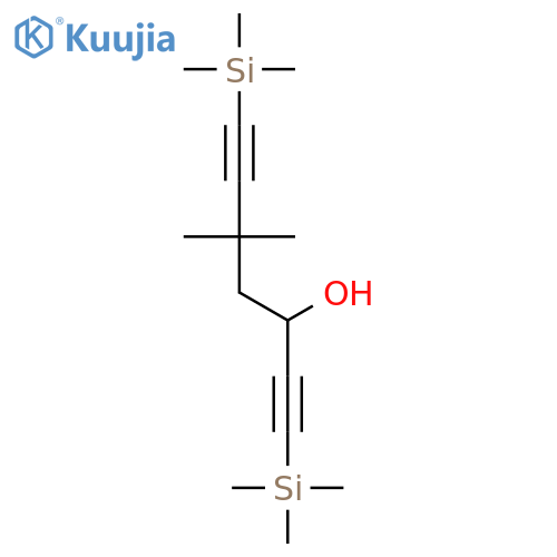 1,6-Heptadiyn-3-ol, 5,5-dimethyl-1,7-bis(trimethylsilyl)- structure