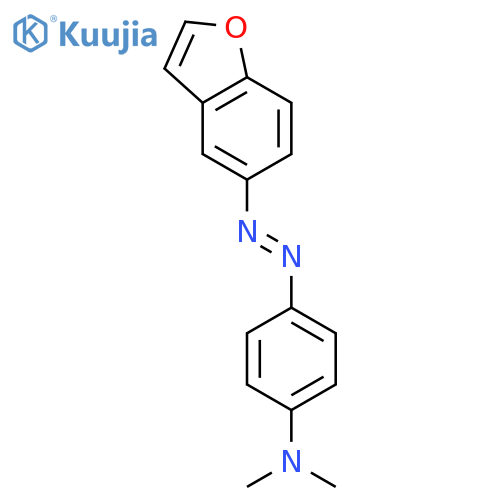 4-(1-benzofuran-5-yldiazenyl)-n,n-dimethylaniline structure