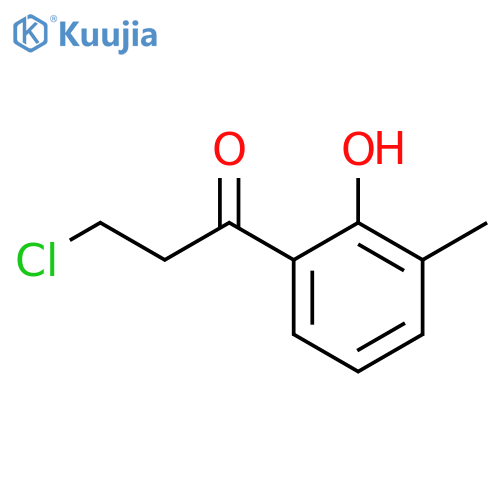 2-(3-Chloropropanoyl)-6-methylphenol structure