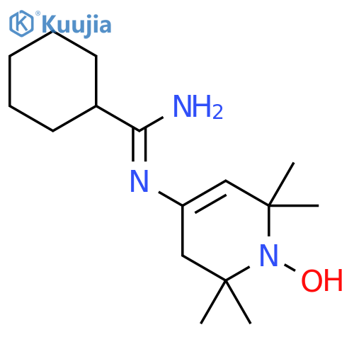 1-Piperidinyloxy,4-[(cyclohexylcarbonimidoyl)amino]-2,2,6,6-tetramethyl- structure