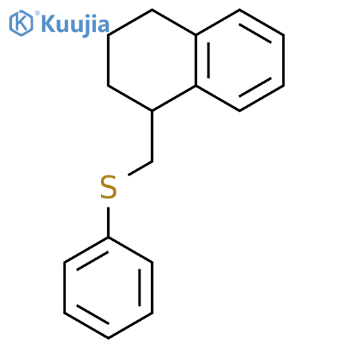 Naphthalene, 1,2,3,4-tetrahydro-1-[(phenylthio)methyl]- structure