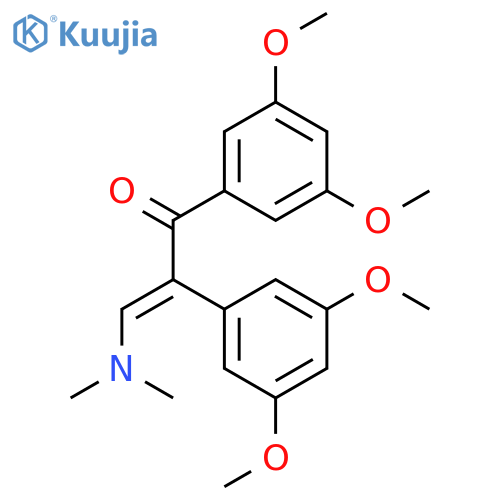 2-Propen-1-one, 1,2-bis(3,5-dimethoxyphenyl)-3-(dimethylamino)- structure