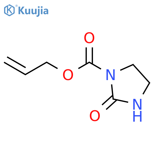 1-Imidazolidinecarboxylic acid, 2-oxo-, 2-propenyl ester structure