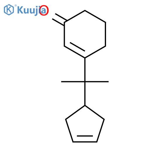 2-Cyclohexen-1-one, 3-[1-(3-cyclopenten-1-yl)-1-methylethyl]- structure