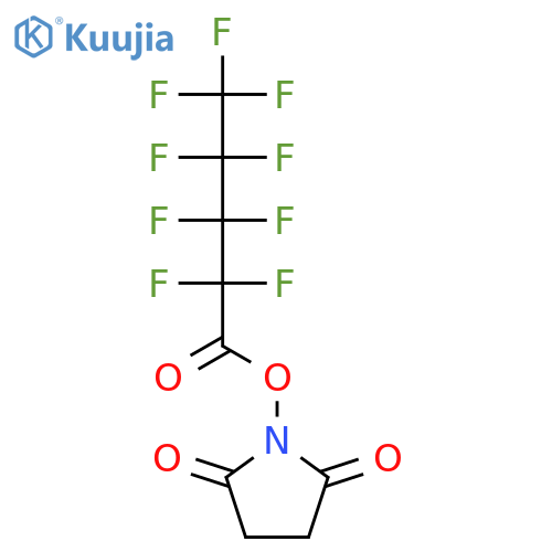 2,5-Pyrrolidinedione, 1-[(2,2,3,3,4,4,5,5,5-nonafluoro-1-oxopentyl)oxy]- structure
