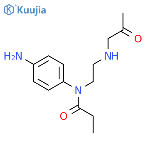 Propanamide, N-[2-(acetylmethylamino)ethyl]-N-(4-aminophenyl)- structure
