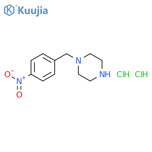 Piperazine,1-[(4-nitrophenyl)methyl]-, hydrochloride (1:2) structure