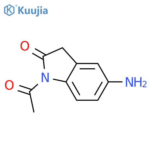 2H-Indol-2-one,1-acetyl-5-amino-1,3-dihydro- structure