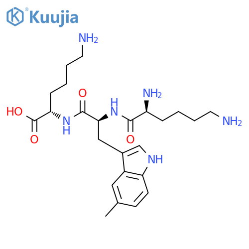 L-Lysine, L-lysyl-5-methyl-L-tryptophyl- structure