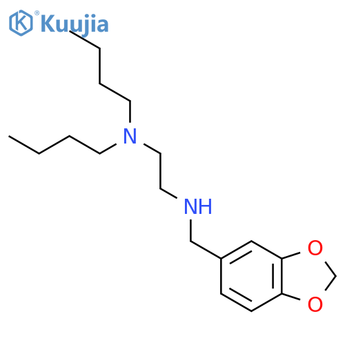 1,2-Ethanediamine, N'-(1,3-benzodioxol-5-ylmethyl)-N,N-dibutyl- structure