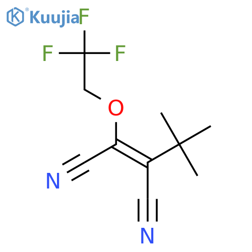 2-Butenedinitrile, 2-(1,1-dimethylethyl)-3-(2,2,2-trifluoroethoxy)- structure