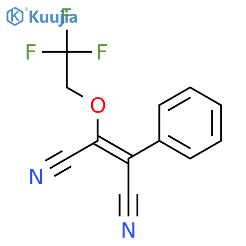 2-Butenedinitrile, 2-phenyl-3-(2,2,2-trifluoroethoxy)- structure