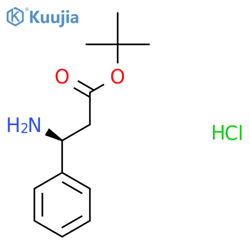 Tert-butyl (3S)-3-amino-3-phenylpropanoate;hydrochloride structure