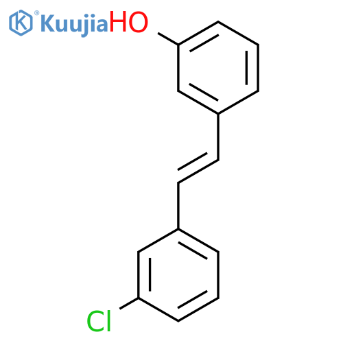Phenol, 3-[(1E)-2-(3-chlorophenyl)ethenyl]- structure