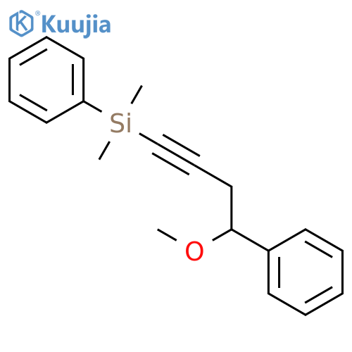 Silane, (4-methoxy-4-phenyl-1-butynyl)dimethylphenyl- structure