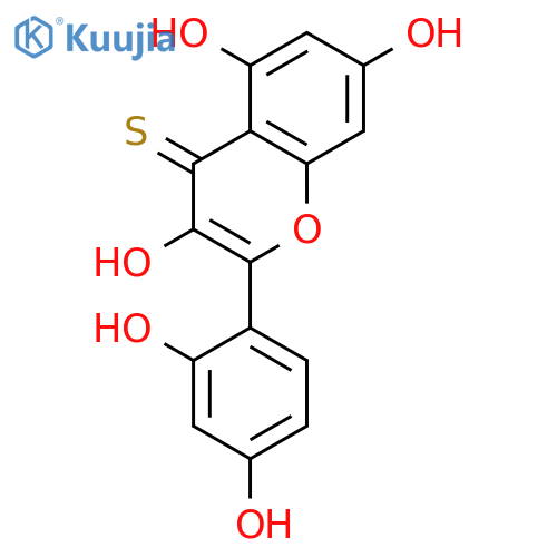 4H-1-Benzopyran-4-thione, 2-(2,4-dihydroxyphenyl)-3,5,7-trihydroxy- structure
