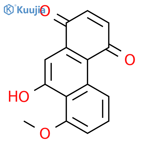 1,4-Phenanthrenedione, 9-hydroxy-8-methoxy- structure