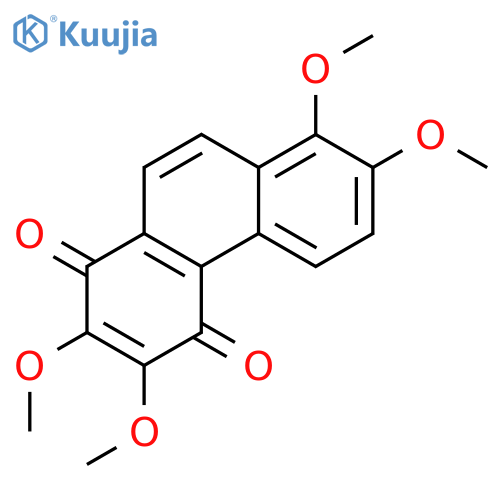 1,4-Phenanthrenedione, 2,3,7,8-tetramethoxy- structure